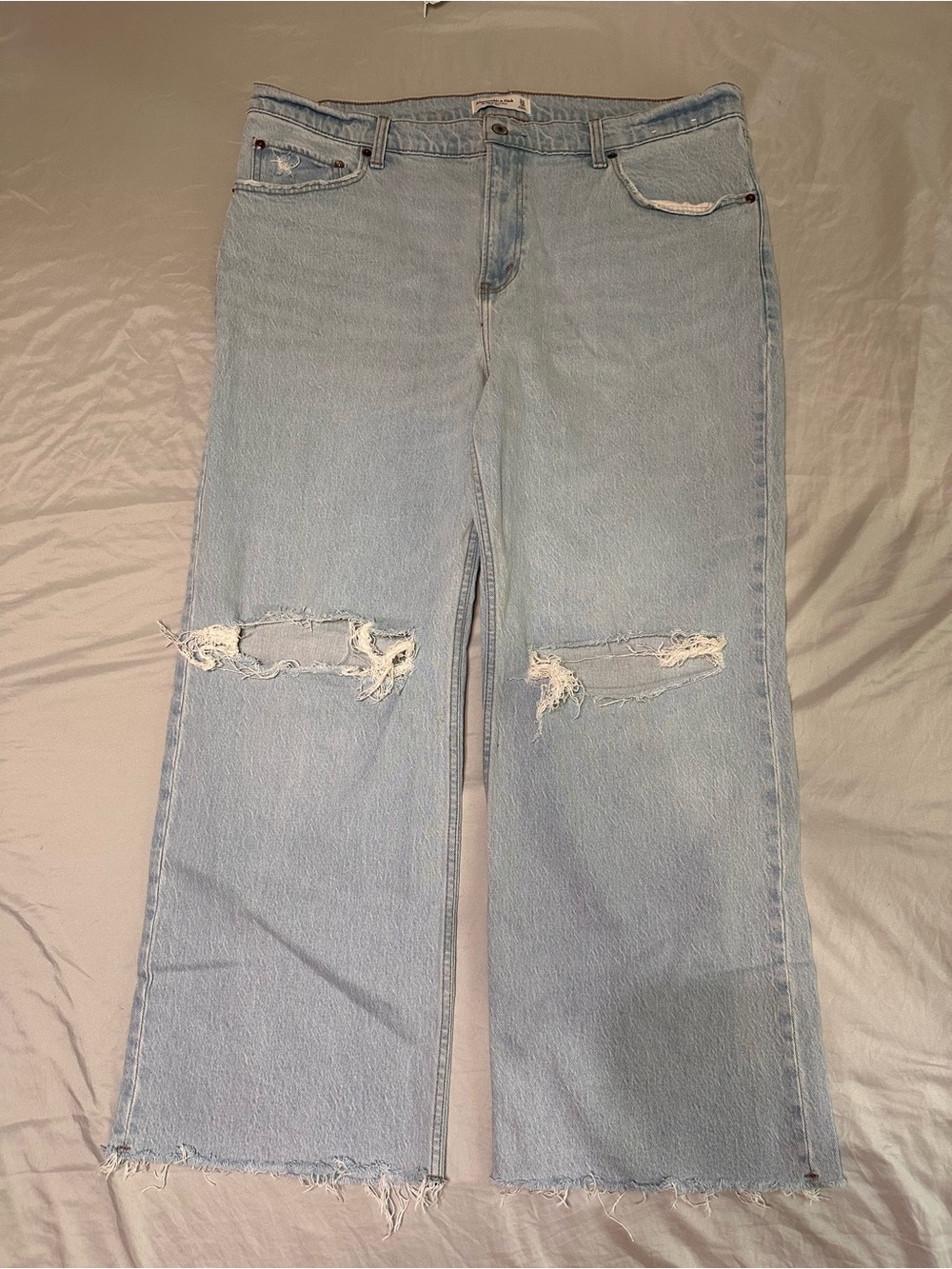 Abercrombie & Fitch Light Blue High-Rise Jeans